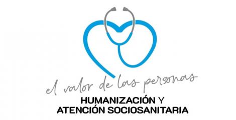 Logotipo compuesto por un corazón azul que incorpora un estetoscopio como parte de su forma, simbolizando el cuidado y la salud.